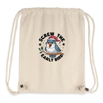 Der frühe Vogel kann mich mal - Stanley/Stella recycelter Gym Bag - Naturweiß - Vorne