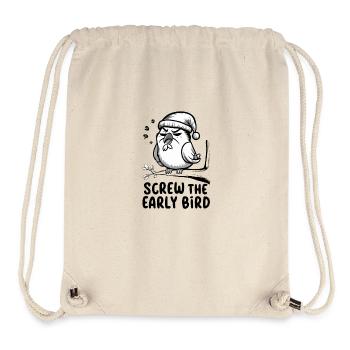 Der frühe Vogel kann mich mal - Stanley/Stella recycelter Gym Bag - Naturweiß - Vorne