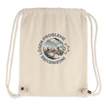Engineers solve problems - Stanley/Stella Recycled Gym Bag - natural - Front
