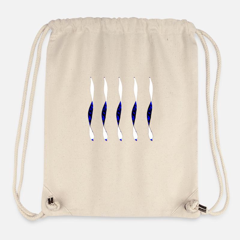 verdrehtes Design - Stanley/Stella recycelter Gym Bag - Naturweiß