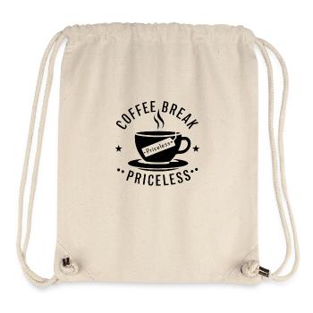 Kaffeepause unbezahlbar 0019 Ebene 20 - Stanley/Stella recycelter Gym Bag - Naturweiß - Vorne