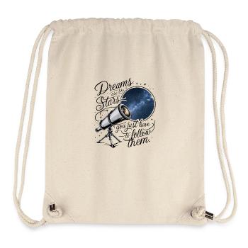 Träume sind wie Sterne, du musst ihnen nur folgen. - Stanley/Stella recycelter Gym Bag - Naturweiß - Vorne