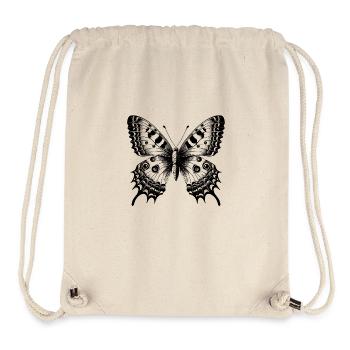 Papillon Fleur - Délicatesse Envolée - Sac à cordon recyclé Stanley/Stella - blanc naturel - Devant