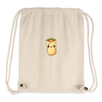 Fröhlicher Wrap Kebab mit lebhaften Farben - Stanley/Stella recycelter Gym Bag - Naturweiß - Vorne