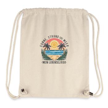 Sun, beach and sea - my elixir of life - Stanley/Stella Recycled Gym Bag - natural - Front