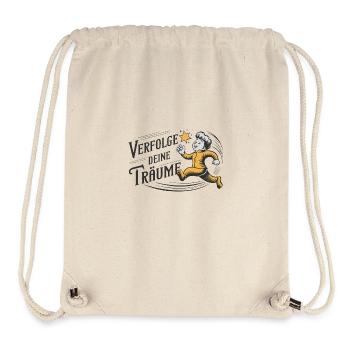 Verfolge deine Träume - Stanley/Stella recycelter Gym Bag - Naturweiß - Vorne