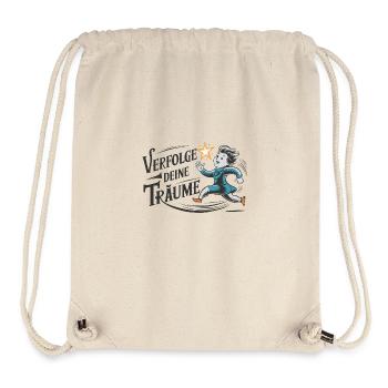 Verfolge deine Träume - Stanley/Stella recycelter Gym Bag - Naturweiß - Vorne
