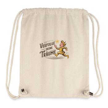 Verfolge deine Träume - Stanley/Stella recycelter Gym Bag - Naturweiß - Vorne