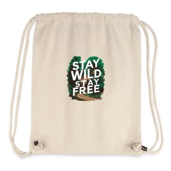 Bleib wild, bleib frei - Stanley/Stella recycelter Gym Bag - Naturweiß - Vorne