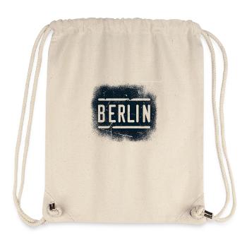 Berlin Grunge Design Alexanderplatz Berlin Ours - Sac à cordon recyclé Stanley/Stella - blanc naturel - Devant