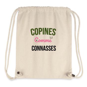 copines comme connasses - Sac à cordon recyclé Stanley/Stella - blanc naturel - Devant