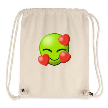Alien Love Liebe Aliens Heart Herz Außerirdisch I - Stanley/Stella recycelter Gym Bag - Naturweiß - Vorne
