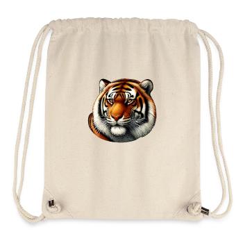 Wildes Tier, Freier Tiger - Stanley/Stella recycelter Gym Bag - Naturweiß - Vorne