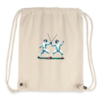 Elegant fencer, noble sport - Stanley/Stella Recycled Gym Bag - natural - Front