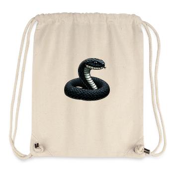 Mamba Noir - Legénde Noir - Sac à cordon recyclé Stanley/Stella - blanc naturel - Devant