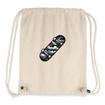 Skateboard fun, cool means of transport - Stanley/Stella Recycled Gym Bag - natural - Front