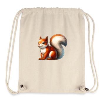 Animal Ecureuil - Sac à cordon recyclé Stanley/Stella - blanc naturel - Devant