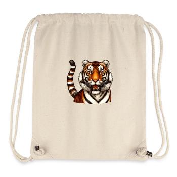 Majestic Tiger - Stanley/Stella Recycled Gym Bag - natural - Front