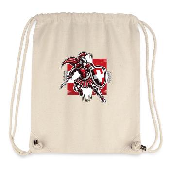Gladiateur Suisse 6 - Sac à cordon recyclé Stanley/Stella - blanc naturel - Devant