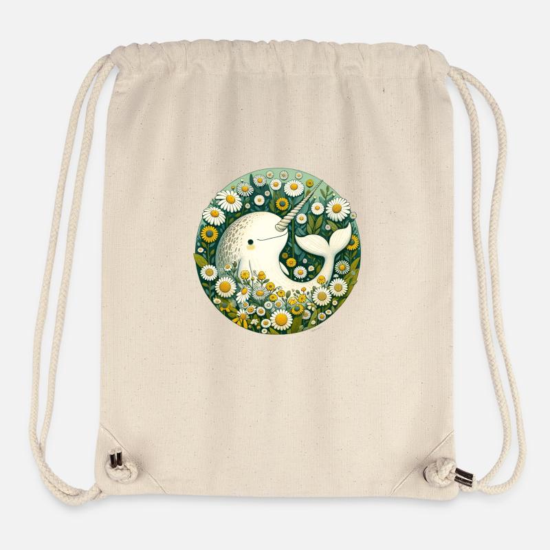 Narval vintage - Sac à cordon recyclé Stanley/Stella - blanc naturel