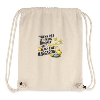 Quand la vie vous donne des citrons, faites de la margarita - Sac à cordon recyclé Stanley/Stella - blanc naturel - Devant