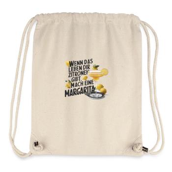 Quand la vie vous donne des citrons, faites de la margarita - Sac à cordon recyclé Stanley/Stella - blanc naturel - Devant
