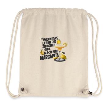 Quand la vie vous donne des citrons, faites de la margarita - Sac à cordon recyclé Stanley/Stella - blanc naturel - Devant