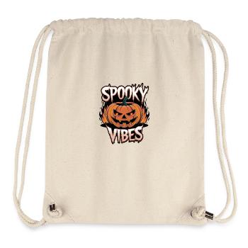Gruselige Kürbislaterne – Spooky Vibes - Stanley/Stella recycelter Gym Bag - Naturweiß - Vorne