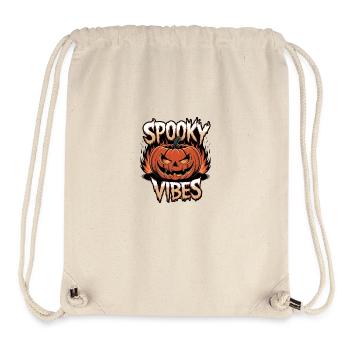 Gruselige Kürbislaterne – Spooky Vibes - Stanley/Stella recycelter Gym Bag - Naturweiß - Vorne