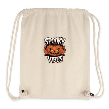 Gruselige Kürbislaterne – Spooky Vibes - Stanley/Stella recycelter Gym Bag - Naturweiß - Vorne