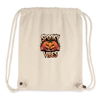Gruselige Kürbislaterne – Spooky Vibes - Stanley/Stella recycelter Gym Bag - Naturweiß - Vorne