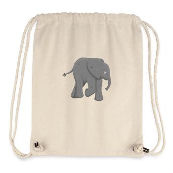 Afrikanisches Elefantenbaby - Stanley/Stella recycelter Gym Bag - Naturweiß - Vorne