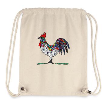 Rooster - Stanley/Stella Recycled Gym Bag - natural - Front