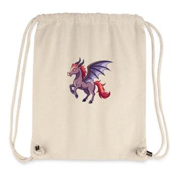 Cheval démoniaque - Vilain et mignon - Sac à cordon recyclé Stanley/Stella - blanc naturel - Devant