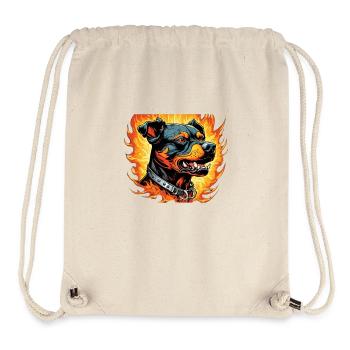 Flame Dog - Stanley/Stella Recycled Gym Bag - natural - Front