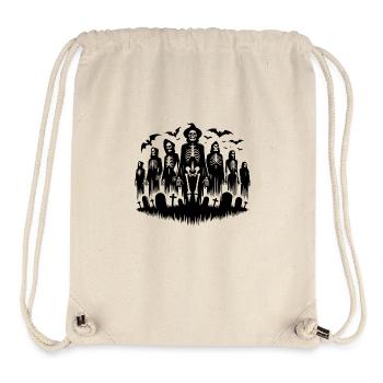 Skelette Halloween Friedhof Fledermaus Party - Stanley/Stella recycelter Gym Bag - Naturweiß - Vorne