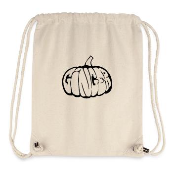 Kürbis-Ingwer-Graff (Schablone) - Stanley/Stella recycelter Gym Bag - Naturweiß - Vorne