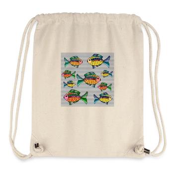 Fische - Stanley/Stella recycelter Gym Bag - Naturweiß - Vorne