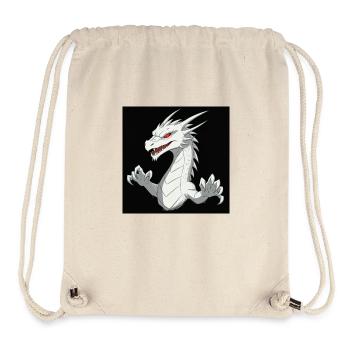 Strahlender weißer Drache - Stanley/Stella recycelter Gym Bag - Naturweiß - Vorne