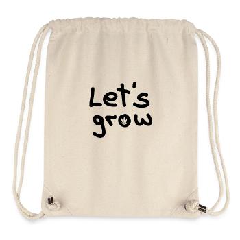 Let's grow - Stanley/Stella recycelter Gym Bag - Naturweiß - Vorne