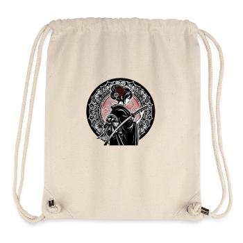 Japanese Samurai Woman - Stanley/Stella Recycled Gym Bag - natural - Front