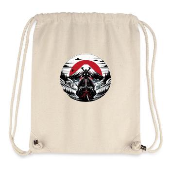 Shadow Warrior in front of fuji and red sun - Stanley/Stella Recycled Gym Bag - natural - Front