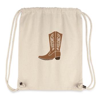 cowboy boot - Stanley/Stella Recycled Gym Bag - natural - Front