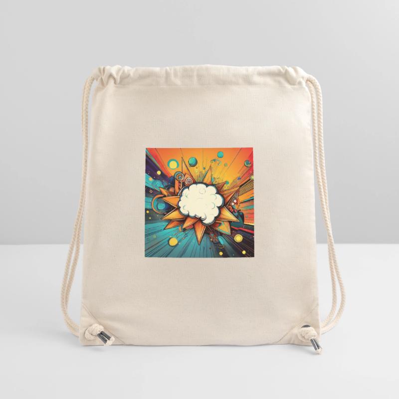 Vibrant Abstract Explosive Cloud Design Stanley/Stella Recycled Gym Bag
