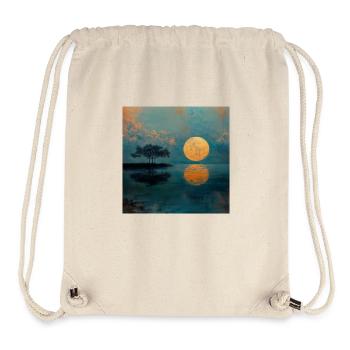 Sonnenuntergang - Stanley/Stella recycelter Gym Bag - Naturweiß - Vorne