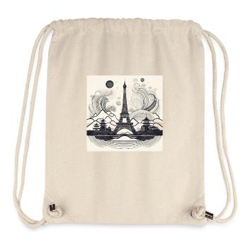 Eiffel Tower & Pagoda Fusion Art - Stanley/Stella Recycled Gym Bag - natural - Front