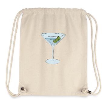 Martini mit Oliven - Stanley/Stella recycelter Gym Bag - Naturweiß - Vorne