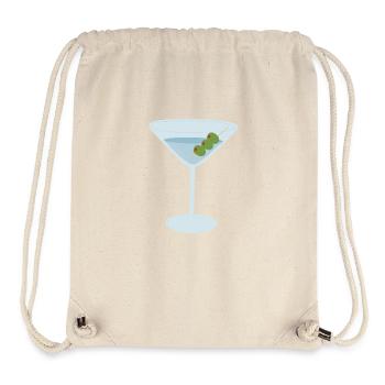 Martini mit Oliven - Stanley/Stella recycelter Gym Bag - Naturweiß - Vorne