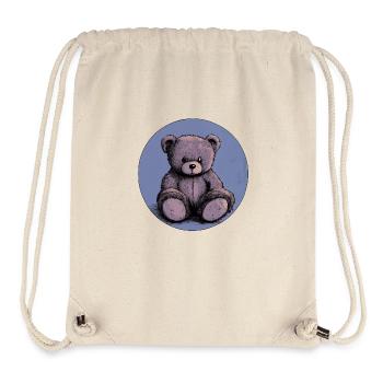 Vintage Teddy: Cuddly nostalgia! - Stanley/Stella Recycled Gym Bag - natural - Front