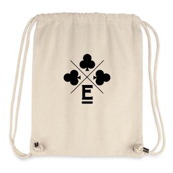 Buchstabe e Glücksklee - Stanley/Stella recycelter Gym Bag - Naturweiß - Vorne